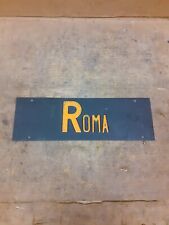 Targa ROMA license Plate