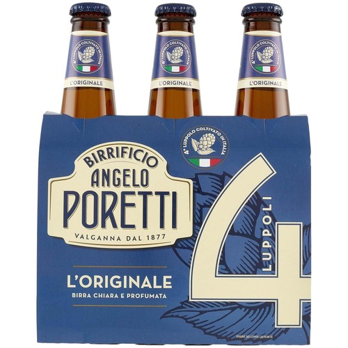 Birra poretti luppoli - 4, 33cl