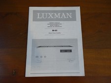 Luxman M-03 manuale di