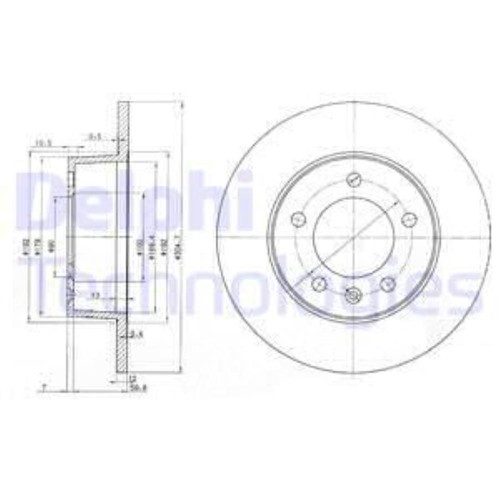 Delphi disco freno - 2x,