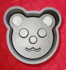 PRESSA STAMPO PER CARNE MACINATA  HAMBURGER ORSETTO ORSO IN ALLUMINIO TEFLONATO