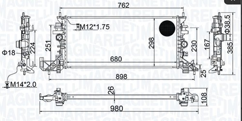 Radiatore per opel astra - per,