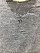 T Shirt Twin Set Grigio, Maglia Cotone Spilla Bambolina Elegante XL