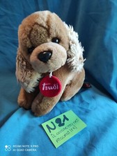 TRUDI:PELUCHES CANE N 21,COCKER SEDUTO FULVO,MEDAGLIETTA,MADE IN ITALY 