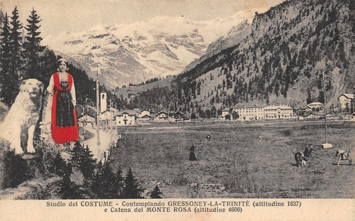3194 cartolina studio costume - cartolina,