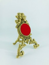 Porta orologio da taschino da scrivania in ottone lucido in stile impero unico 