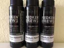 3 bottiglie REDKEN FOR MEN 5 minuti colore mimetico custom grigio proteine e olio di quinoa