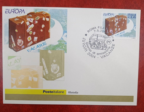 Italia 2004 cartolina fdc - italia,