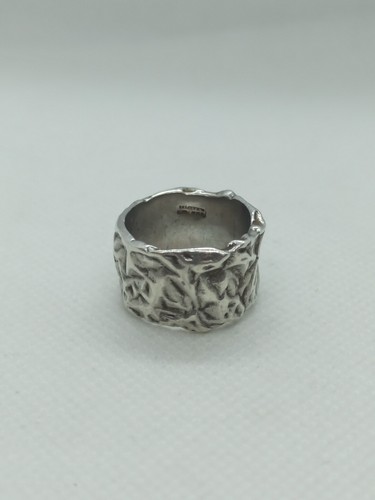 Anello fascia modello pietra - anello,