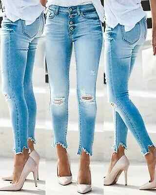 Pantaloni donna jeans misto