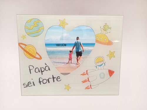 Portafoto con dedica papà - dedica,