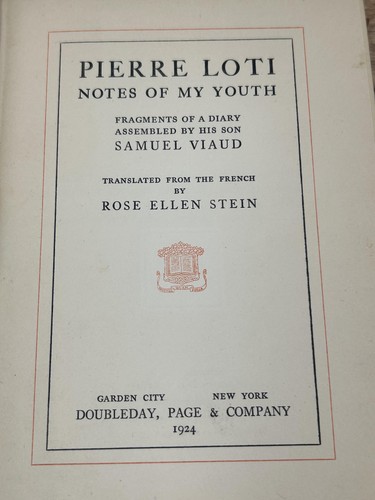 Vintage 1924 pierre - vintage, notes