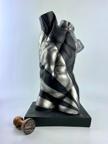 Statua busto maschile - , in