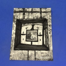 ROMA DOMUS AUREA FINTA FINESTRA AFFRESCATA - Bianco e nero Cartolina