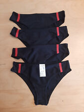 Lotto di 4 Slip Nuovo Donna - Cattadori - Black Rosso - tg.3