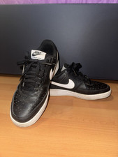 Nike Court Vision Low Scarpe da Ginnastica Unisex - Nere/Bianchi, Taglia 36