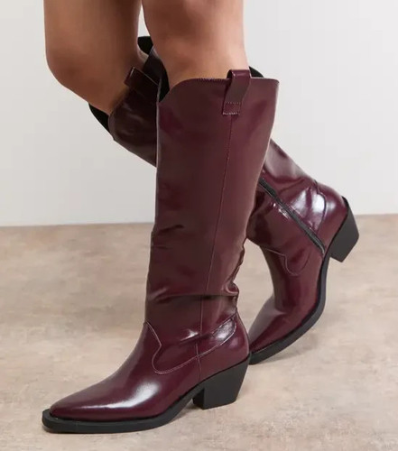 Stivali western donna - , ciliegia