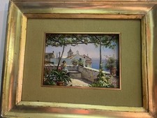 Dipinto Olio su tavola: Costiera Amalfitana