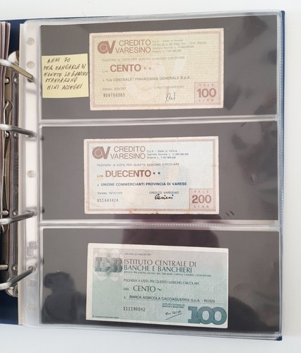 Mini assegni anni - anni, 1970/1980