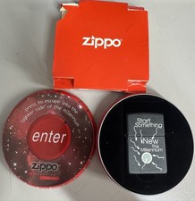 ZIPPO 1999 MILLENNIUM SERIES START QUALCOSA DI NUOVO ACCENDINO SIGILLATO IN SCATOLA 936H