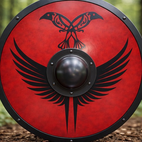 Medieval wooden viking shield - medieval,
