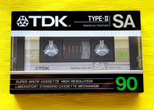 1x Nastro Cassetta TDK SA 90 1986-1987 + Confezione Originale + SIGILLATO + Made in Japan +
