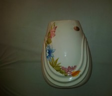 Vaso Clizia Firenze - bianco con disegni floreali - ceramica