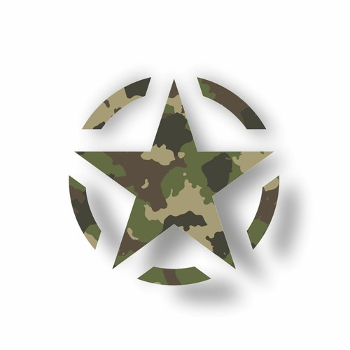 Adesivo stella militare - adesivo,