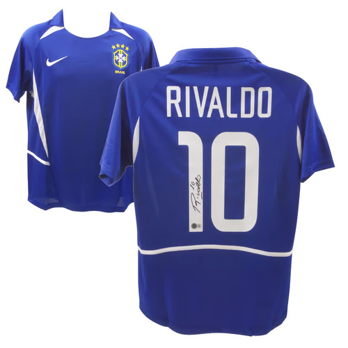 Maglia calcio rivaldo firmata - calcio,