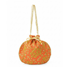 Borsa indiana Potli arancione