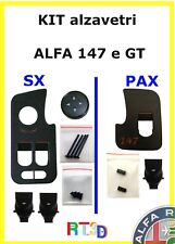 Kit alzavetri x pulsantiere Alfa Romeo 147 4 finestrini SX DX pulsanti piolini