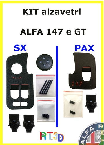 Kit alzavetri pulsantiere - kit, x