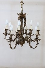 Lampadario antico in bronzo