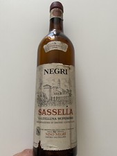 SASSELLA VALTELLINA SUPERIORE NINO NEGRI VENDEMMIA 1966 BOTTIGLIA VUOTA !!