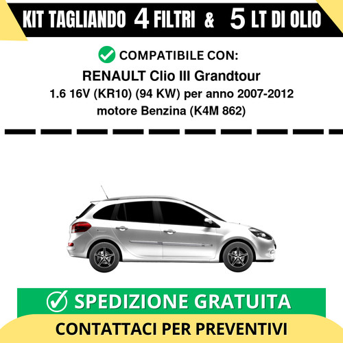 Tagliando per renault clio - tagliando,