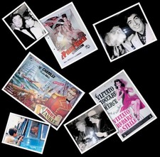 (L3) LOTTO 6 PEZZI CARACEO CINEMA PERSONAGGI SPETTACOLO BROCHURE, FOTO LOCANDINE