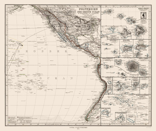 Mappa storica oceania - storica,