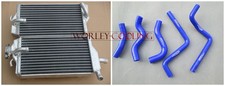 Aluminum Radiator & BLUE hose