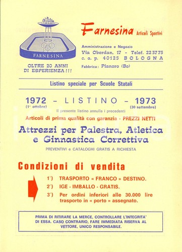 1972 bologna articoli - bologna, sportivi