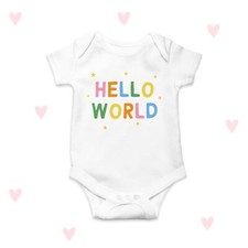 Body neonato colorato Hello