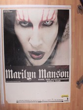 Poster Originale Manifesto Concerto Marilyn Manson Bologna 06/02/2001 100X70 Cm