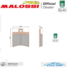 PASTIGLIE FRENO MALOSSI POST