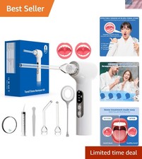 Rimuovi pietre tonsillari ad aspirazione istantanea 10 in 1 con modalità e sonde regolabili