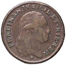 r54_127) Napoli Ferdinando IV (1759-1816) 6 tornesi 1801 - LAVATA