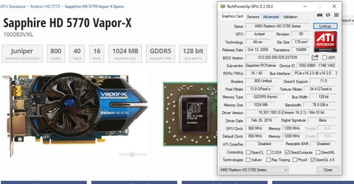 Sapphire radeon 5770 - sapphire,