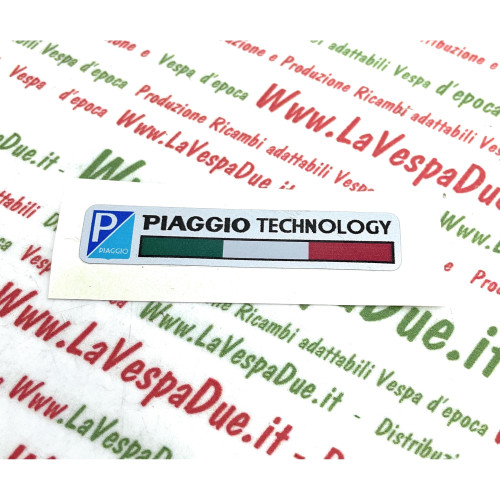 Adesivo targhetta piaggio - adesivo,