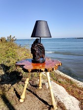Lampada in legno driftwood