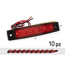 10 Pezzi Fanali Laterali LED