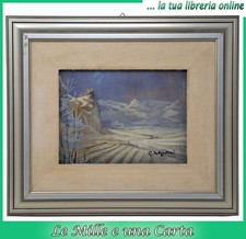quadro olio su tavola NEVE di