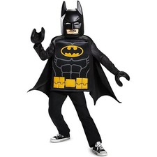 Costume Batman Lego Movie Classic Ragazzi Taglia M 7/8 DC Universe Travestimento